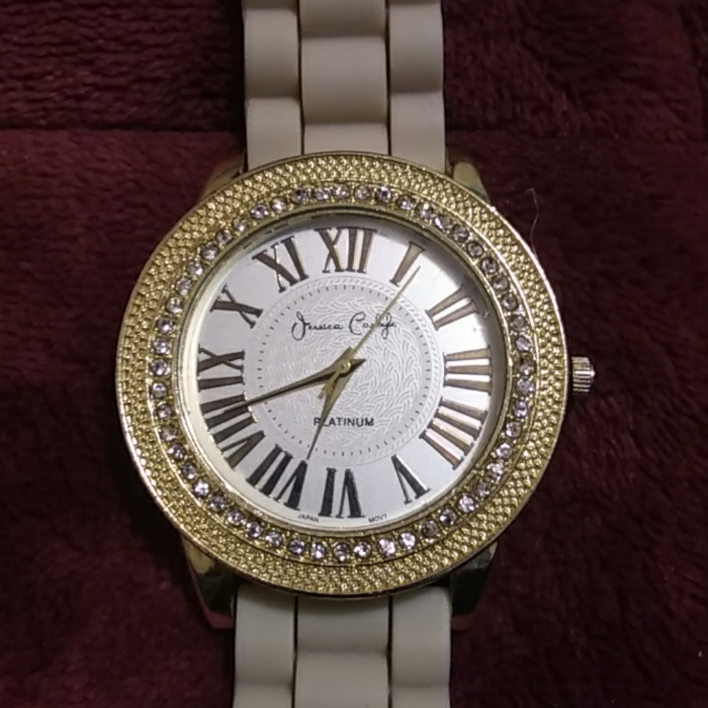 Jessica Carlyle platinum watch
